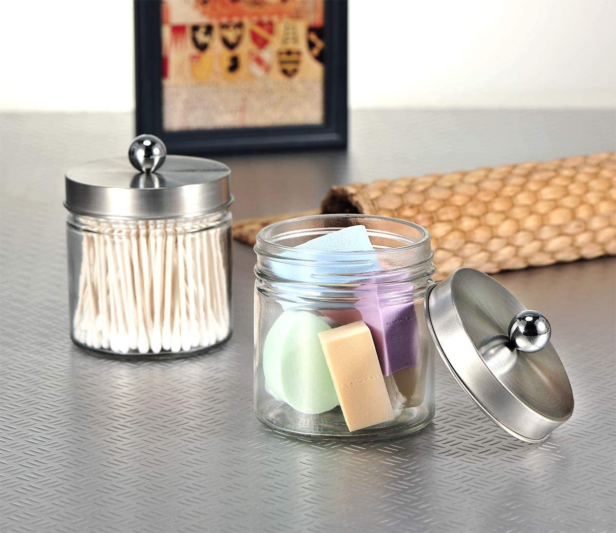 Bathroom Glass Storage Apothecary Jar