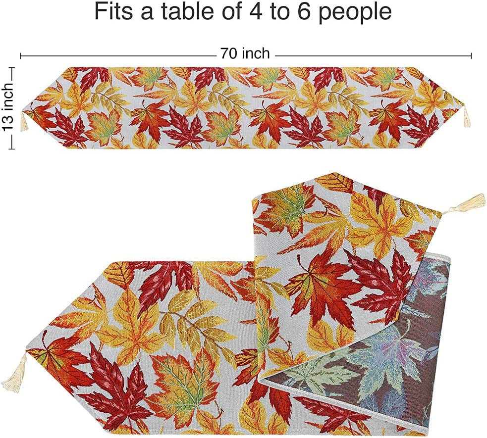 Maple Leaves Table Runner