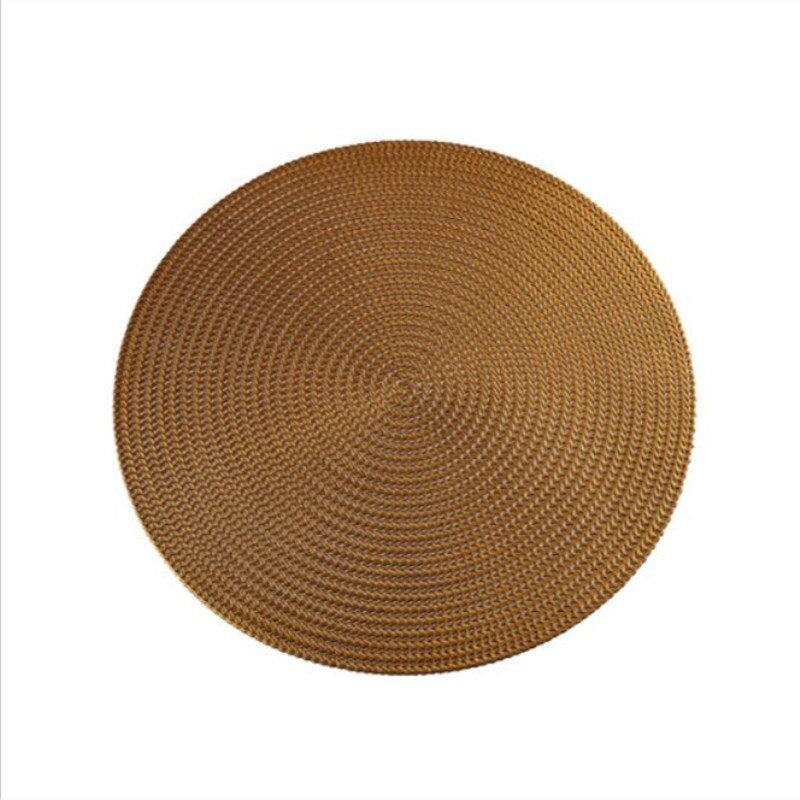 Vinyl Round Neutral Placemats