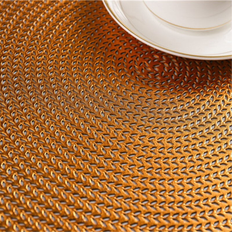 Vinyl Round Neutral Placemats