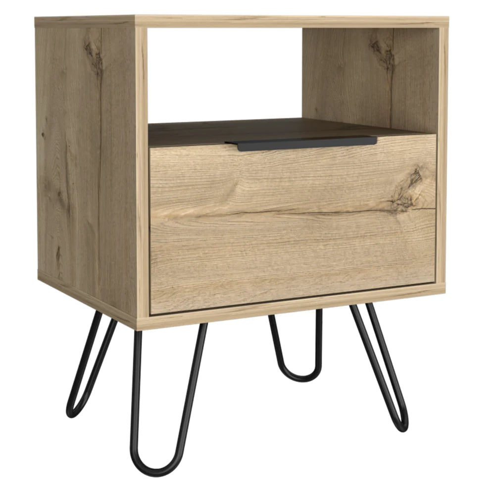 Timeless Oak Retro Nightstand