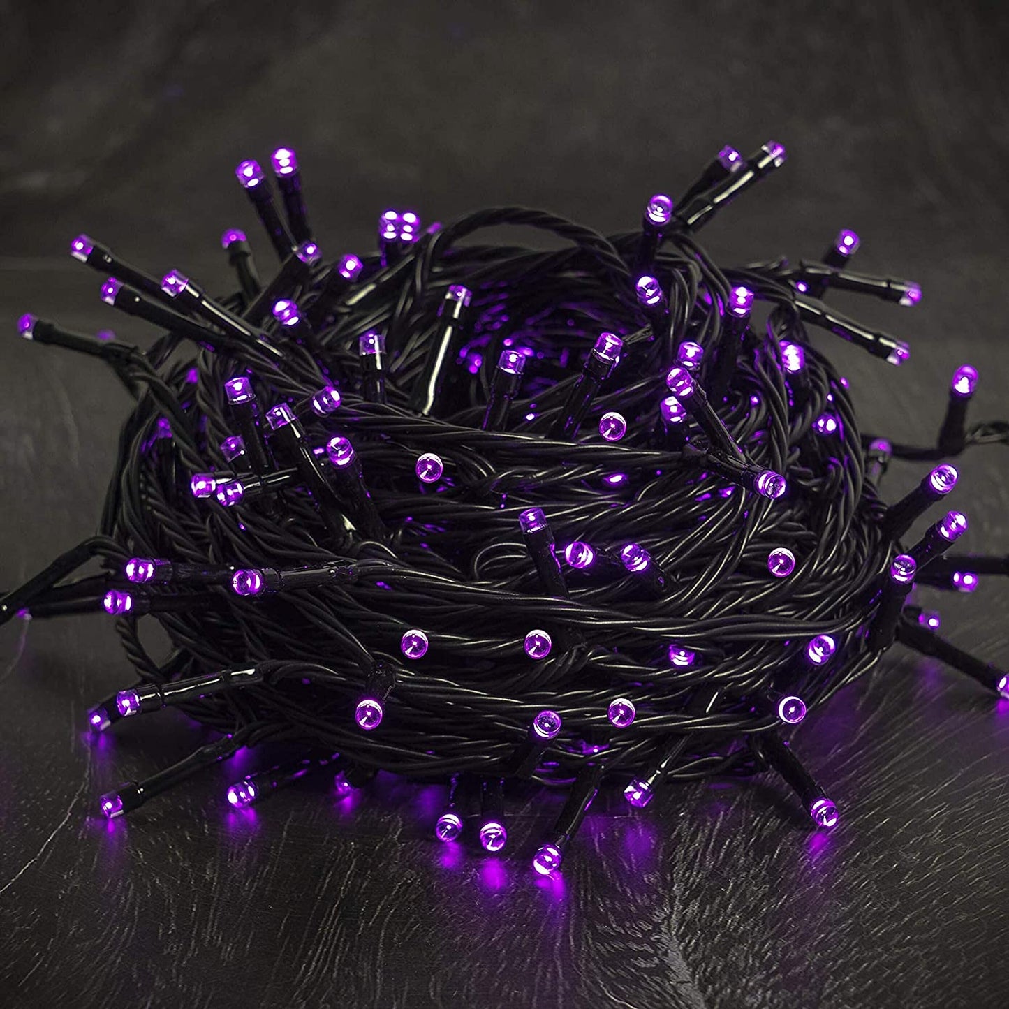 98.5 FT 300 LED Purple Halloween Lights