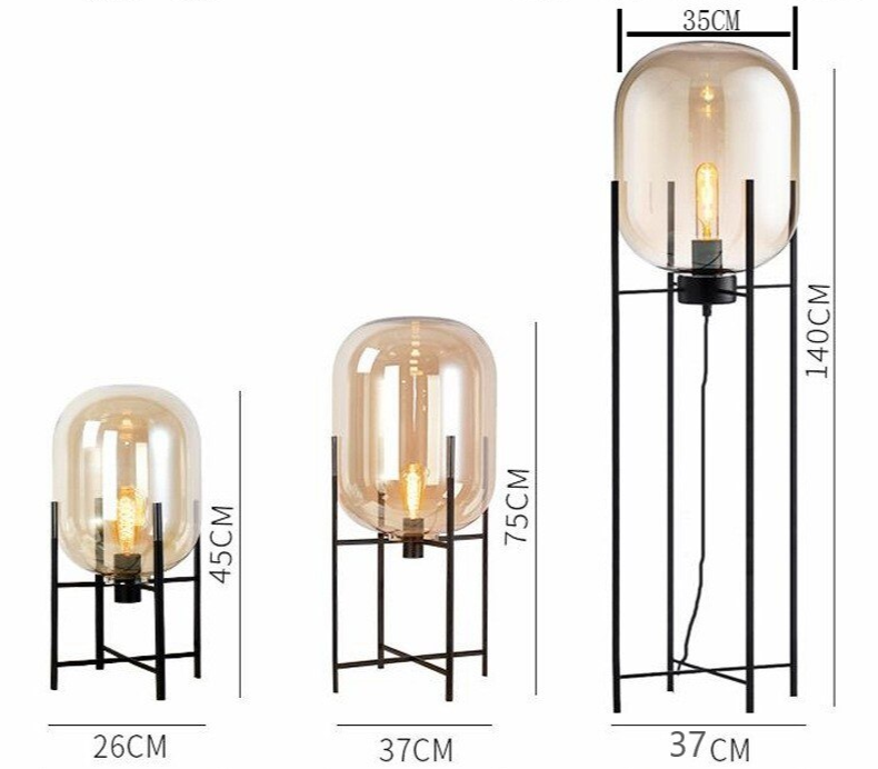 Modern Industrial Glass Globe Lamp 