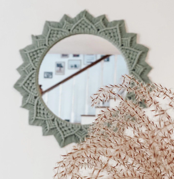 Bohemia Macrame Handmade Decorative Mirror 