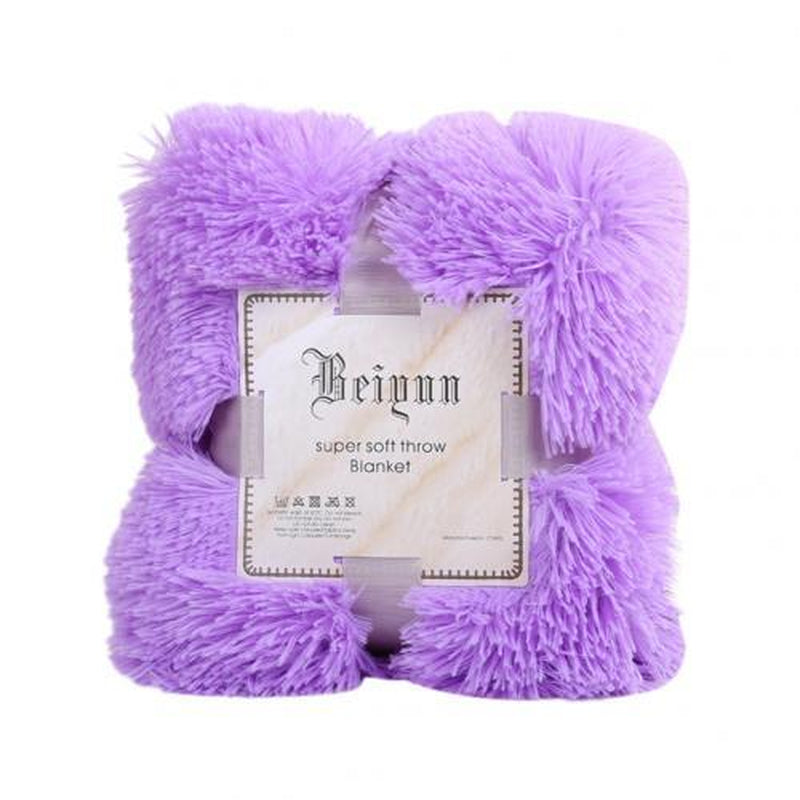 80X120Cm Ultra Soft Faux Fur Throw Blanket