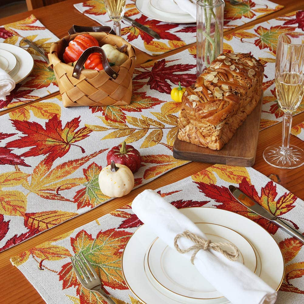 Maple Leaves Table Runner