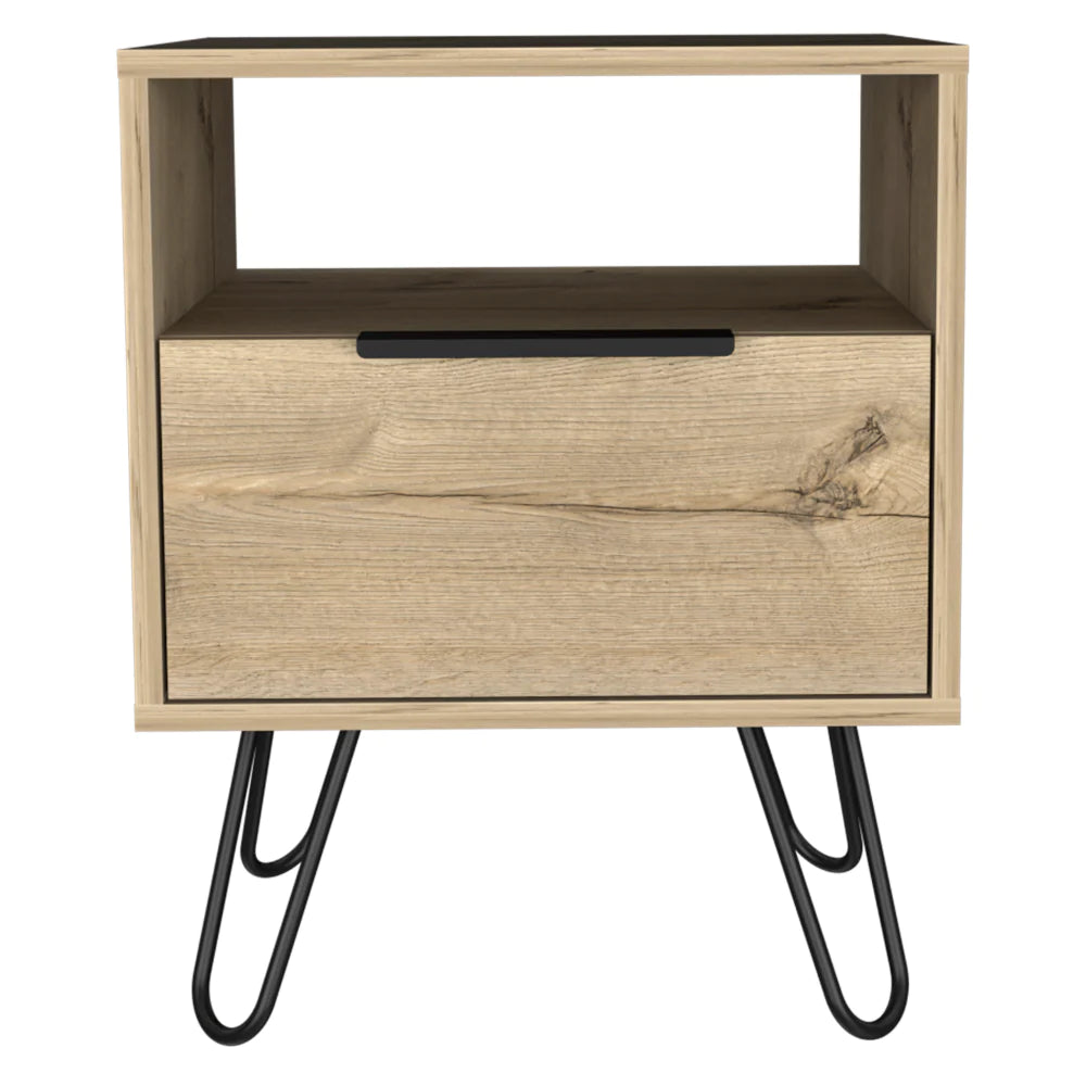 Timeless Oak Retro Nightstand