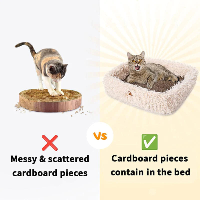 2-In-1 Cat Scratcher Bed