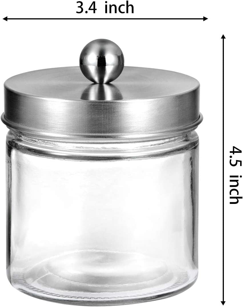 Bathroom Glass Storage Apothecary Jar