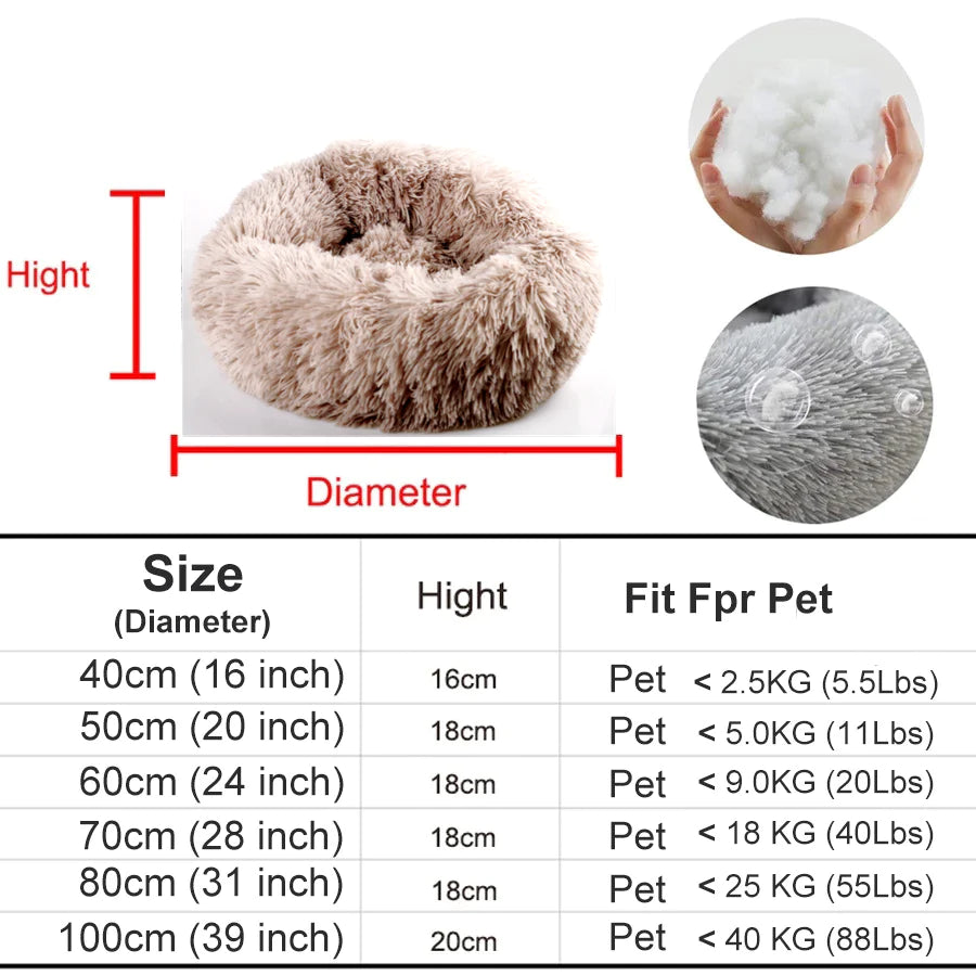 Calming Ultra Soft Plush Cloud Pet Bed