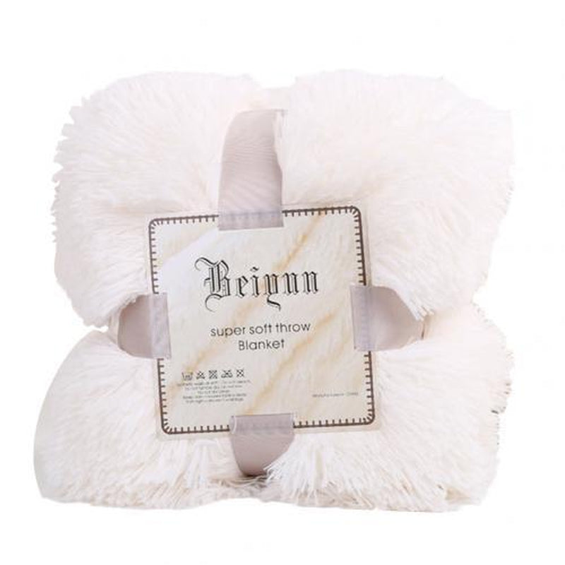 80X120Cm Ultra Soft Faux Fur Throw Blanket