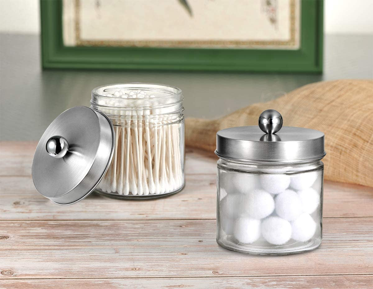 Bathroom Glass Storage Apothecary Jar