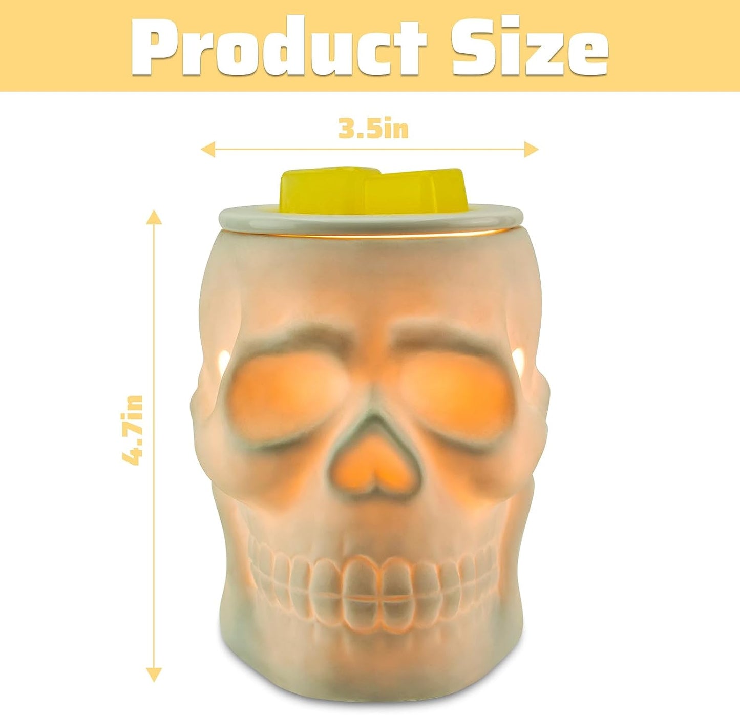 Ceramic Skull Scentsy Electric Wax Warmer