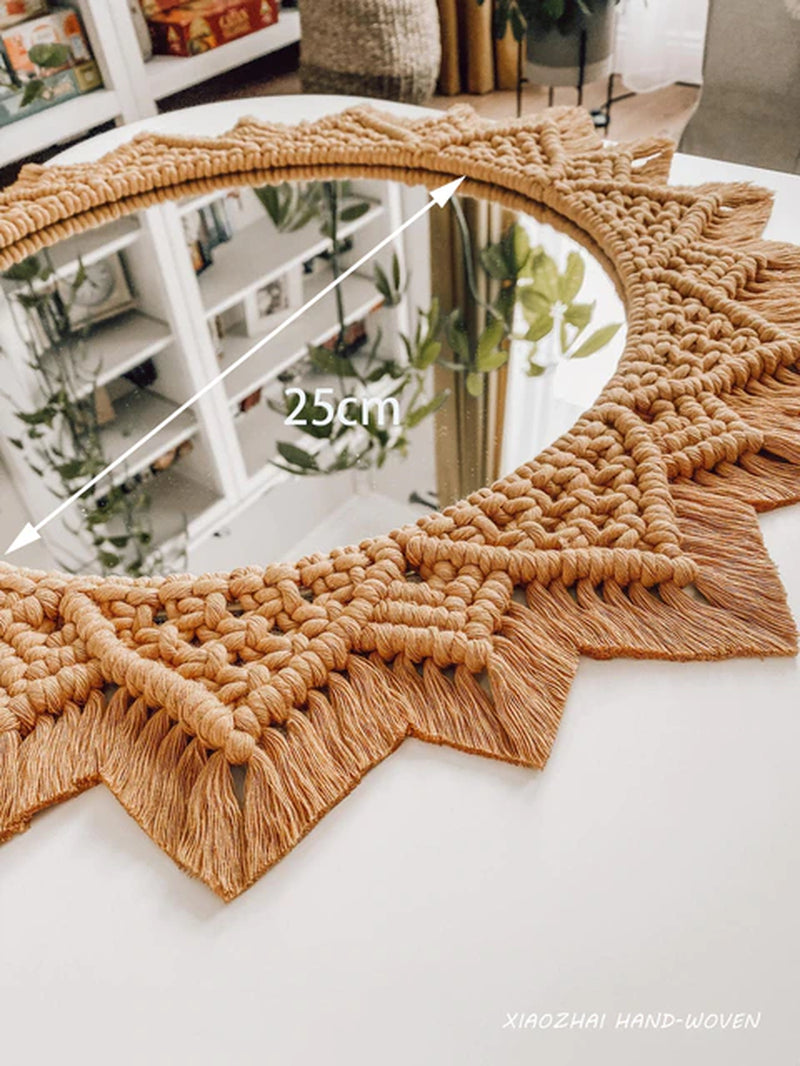 Bohemia Macrame Handmade Decorative Mirror 