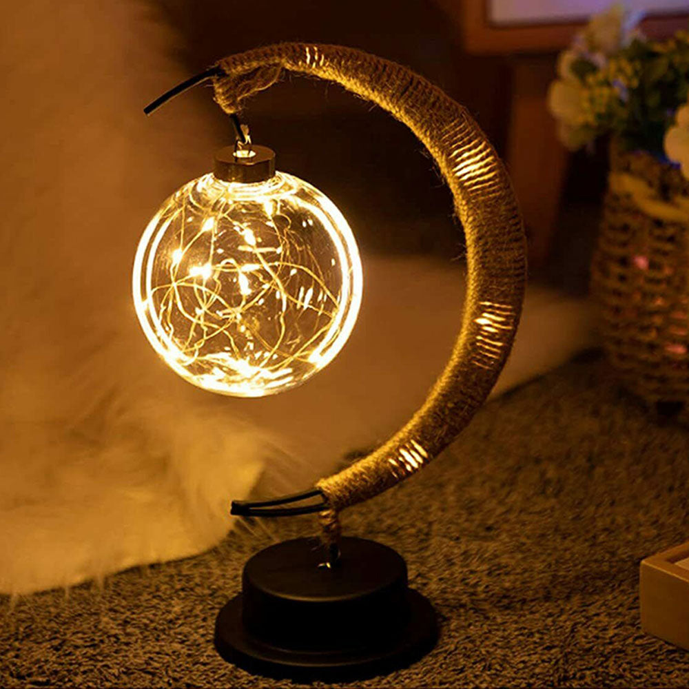 Enchanted LED  Crescent Moon Lamp 