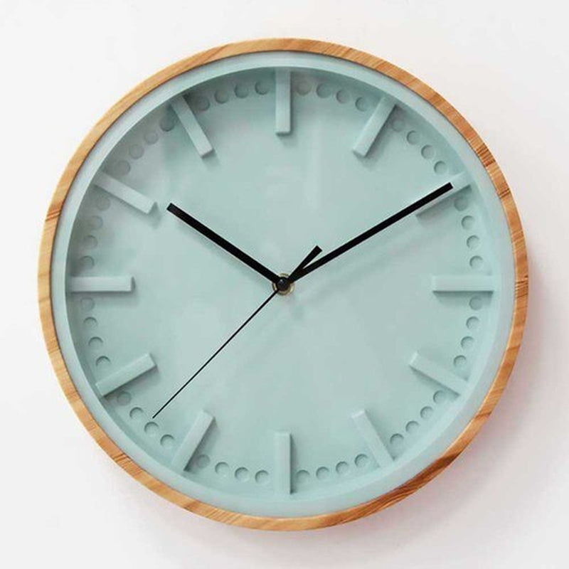 Round Wood Grain Wall Clock 