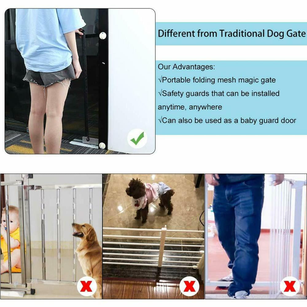 Magic Mesh Portable Pet Gate